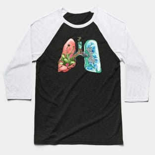 Bionic Mechanical Venus Flytrap Lungs Baseball T-Shirt